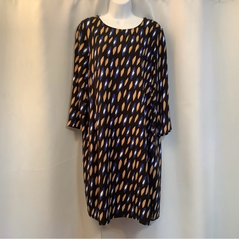 Sandwich Dress Women’s Size Large Bold Print Midi